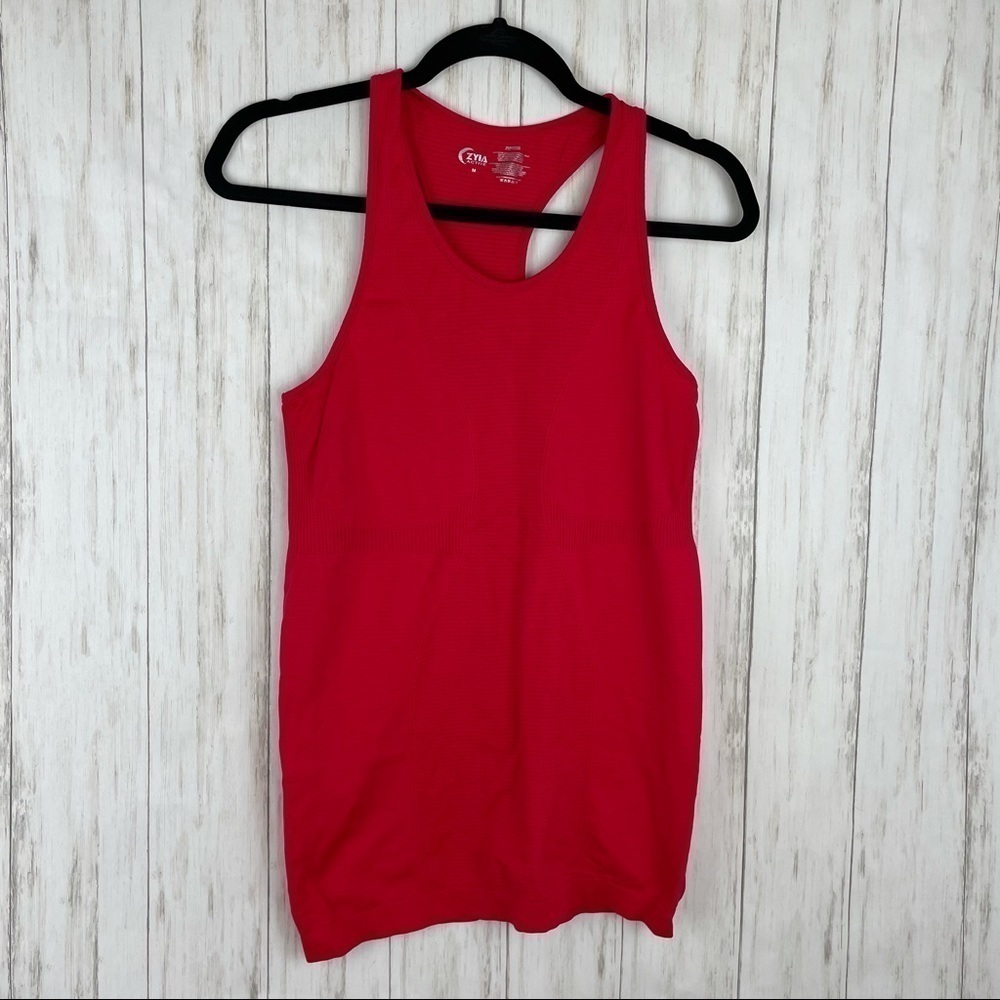 Zyia red stretchy work out tank